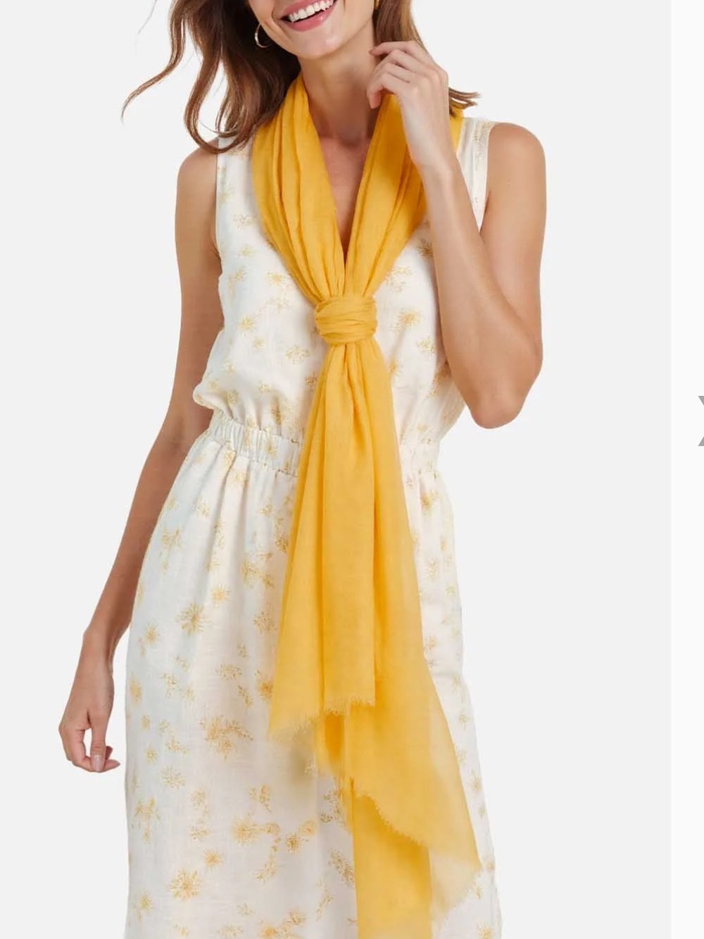 Ovcio // Featherlight Daffodil Cashmere Scarf